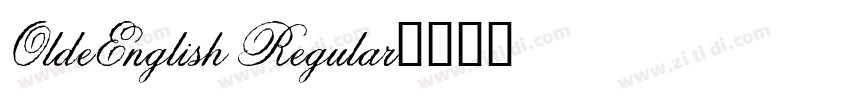 OldeEnglish Regular字体转换